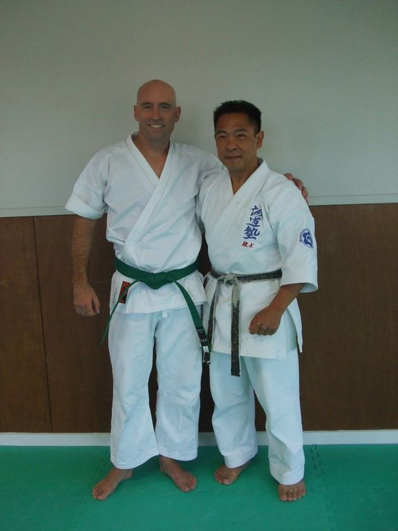 Pictured left to right: Phil Broadley and Sensei Ken Szeto